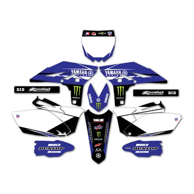 Yamaha Factory Team Graphics Kit Decal Yz250f 2010 2011 2012 2013 Mx Motocross • $125.95