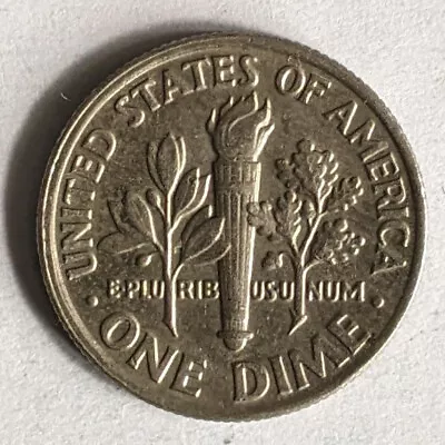 1990 P (Philadelphia Mint Mark) United States Of America USA Dime 10c Coin • £0.49