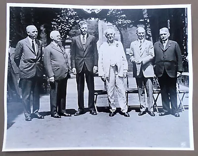 Photo Lewis Perry George Eastman Charles Lindbergh Thomas Edison Henry Ford 1929 • $7.99