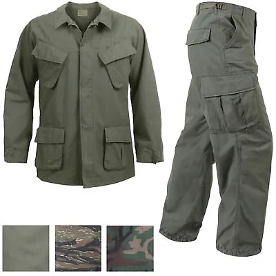Rothco Vietnam Jungle Fatigues Military Uniform Army BDU Ripstop Tactical Cargo • $61.99