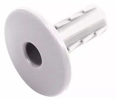 10x Plastic Hole Cable Tidy Sealing Cable Entry Holes White Single Cable Grommet • £5.54