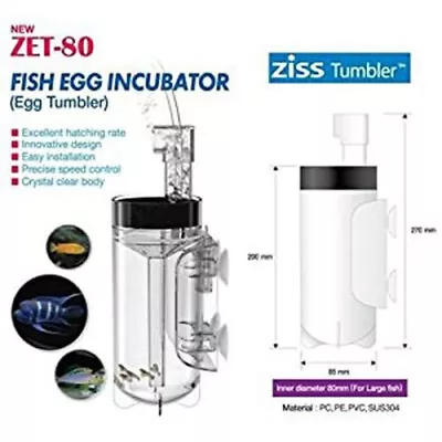 Ziss ZET-80 Egg Tumbler Nats Fish Official High Quality Stainless Steel • $49.99