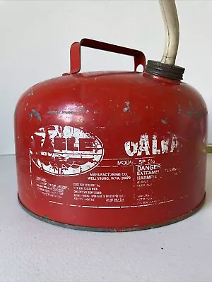 Vintage Eagle 2.5 Gallon Gas Can Red Galvanized Gasoline Can Model SP-2 1/2 • $25