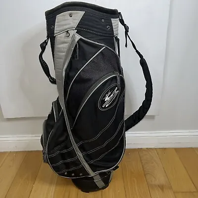 Cobra Cart Golf Bag Black & Gray 7 Pocket 5 Way Divider Divided Shoulder Strap • $69.99