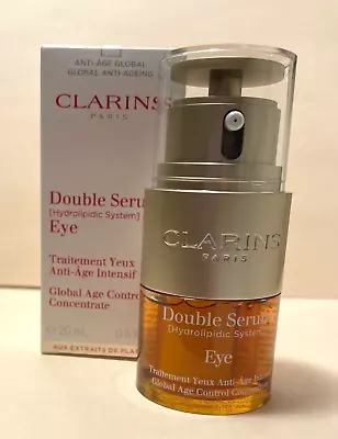 CLARINS Double Serum Eye Age Control Concentrate 20ml NIB Unsealed Exp. 01/24 • $20.95