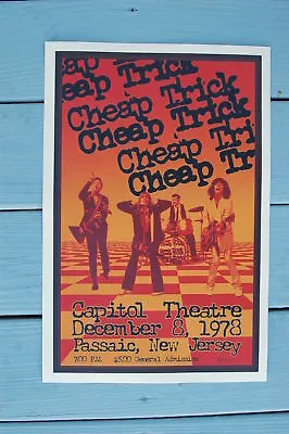 $4.50 • Buy Cheap Trick Concert Tour Poster 1978 Capitol Theatre--