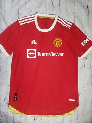 Adidas Manchester United Home Authentic Soccer Jersey H31090 Men’s Large $130 • $48.99
