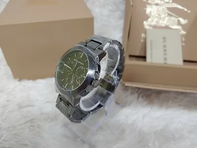$390.99 • Buy 2016 New 100% Authentic  Men's Wristwatch LUX Burberry Gray Iron  Chrono BU9354