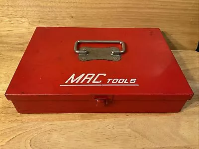VINTAGE MAC Tools USA Rare Portable ToolBox Set.Metal Tool Case Chest • $69.99
