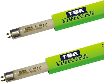 TBE LIGHTING T4 6w Fluorescent Tube Lamps 232mm - 2 Pack Of CFL Bulbs - G5 2-Pi • £13.52