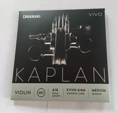 D'Addario KV310 Kaplan Vivo Violin String Set - 4/4 Size Medium Tension NEW 4/4M • $70