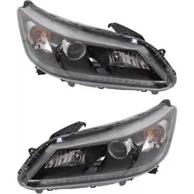 New Halogen Head Lamp LH & RH Fits 2013-15 Honda Accord 33100T2AA01 33150T2AA01 • $275.89