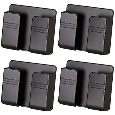 $11.84 • Buy 4PC Wall Mount Cell Phone Charging Holder Black Adhesive Mobile Phone Wall Stan