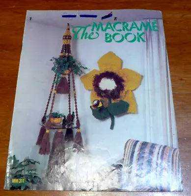 MACRAME THE BOOK MM311 Plant Hangers Towel Wall Deco • $9.95