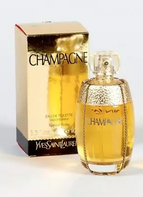 Yves Saint Laurent CHAMPAGNE YSL 100ml EDT Spray UnSealed Vintage Perfume Rare • $599