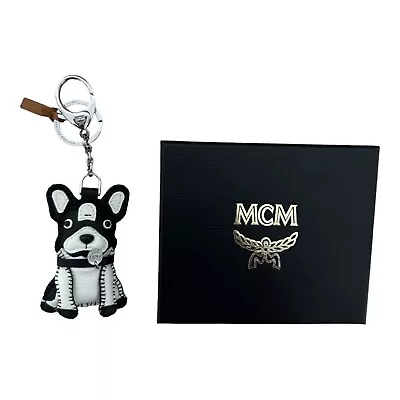 MCM BullDog Keychain Bag Charm Key Ring New • $120