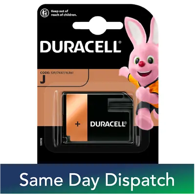 £7.89 • Buy Duracell J 4LR61 7K67 6V Alkaline Medical Battery  - Pack Of 1