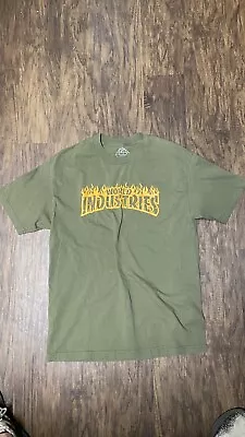 Vintage World Industries Flame Boy Thrasher Shirt Size Large Skateboarding • $29.99