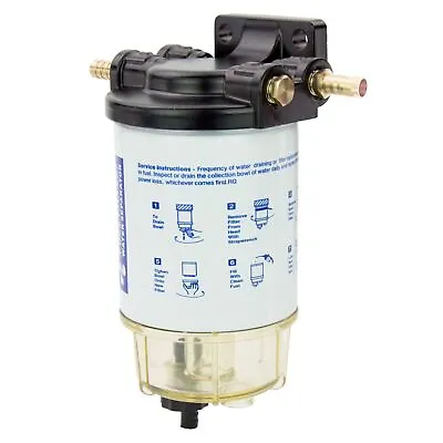 UNIVERSAL Boat Fuel Filter Marine Fuel Water Separator 10 Micron For Outboards • $29.99