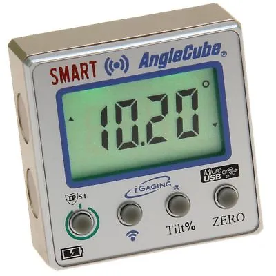 Digital Angle Cube Guage Bluetooth Level Protractor Magnetic Lighted LCD IGaging • $45.95