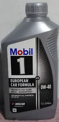 Mobil1 One ~ FS European Car Formula 0W-40 Full Synthetic Motor Oil ~ One Quart • $17.87