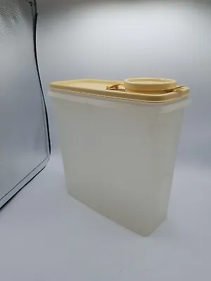 Vintage Tupperware Cereal Keeper 469-14 Storage Container With Beige Lid • $8.99