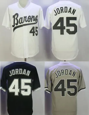 Vintage Jordan #45 Birmingham Baseball Jerseys Sewn All Stitched 4 Colors • $35