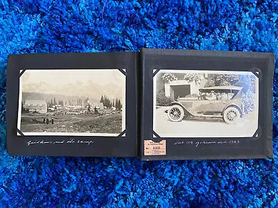 $175 • Buy Vintage Washington State Family Vacation Photo Album 1920s - 101 Pieces