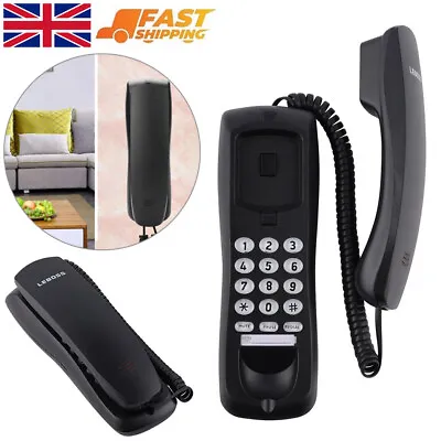 Home Wired Telephone Wall Mounted Desktop Compact Office Corded Phone Landline • £8.95