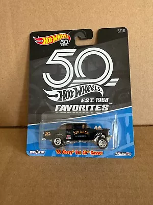 Hot Wheels 50th Favorites '55 Chevy Bel Air Gasser #8/10 Real Riders A1 • $75.19