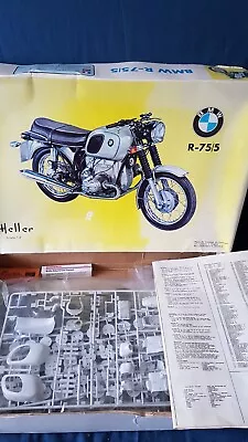 Rare Heller 990 B.m.w R-75/5 Motor Bike Kit 1/8th Scale New Appears Comp Boxed • £67.50