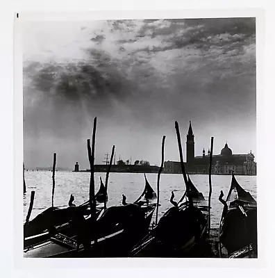 1950s Venice Italy Gondolas Boats Waterway Italian Tourism Vintage Photo • $12.99