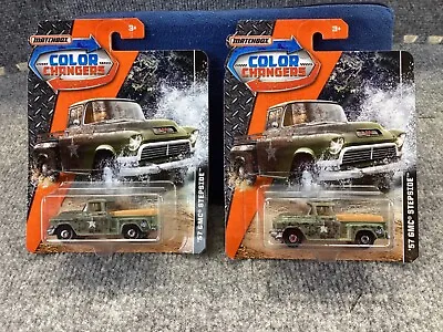 2017 Matchbox Color Changers '57 GMC STEPSIDE #DXH91 Camouflage Military Lot 2 • $6