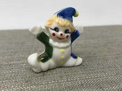 Vintage Bug House Happy Clown Miniature Figurine Mini Tiny Polka Dot Circus • $6.39