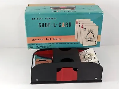 SHUF-L-CARD Vintage Battery Powered Automatic Card Shuffler Waco Japan • $29.99