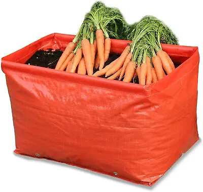 £14.99 • Buy Pack Of 2 Carrot Planters Vegetable Plant Growing Bags Garden Grow Bag Container