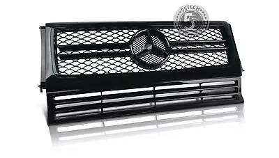 MERCEDES G Class W463 Grille Grill G500 G55 1986-2017 AMG Black 55tech GLOSSY B • $199.99