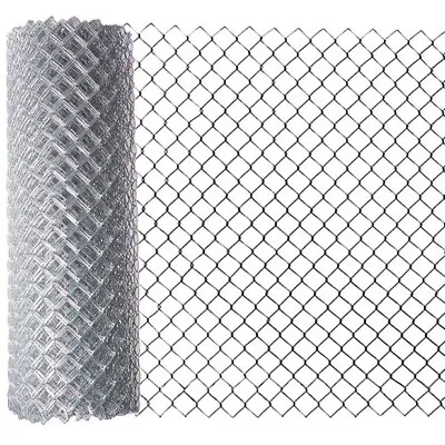 Steel Chain Link Fence Roll 5' X 50' Ft Silver Galvanized Fabric 11.5 AW Gauge • $246.94