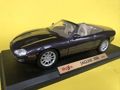 1:18 Cars Jaguar Maisto XKR Purple 1998 RARE Diecast Good Condition • £20