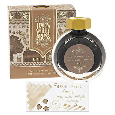 Ferris Wheel Press Shimmer Bottle Ink In Majestic Maple Syrup - 38 ML NEW • $26.95