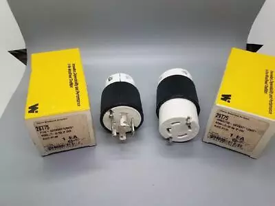 Woodhead 28t75 And 29t75 Plug Set - Nema L15-30 - Twist Lock 30 Amp • $45