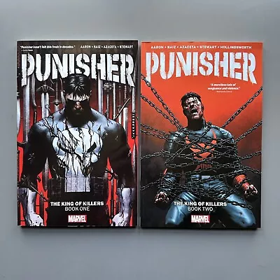 Punisher King Of Killers Book One And Book Two TPB Set Jason Aaron Marvel NEW • £32.16