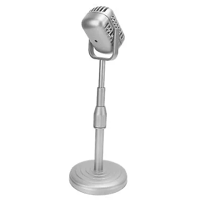 Vintage Microphone Prop Model Simulation Microphone And Stand Set Old Fashioned • $20.50