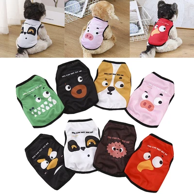 £3.46 • Buy Cartoon Small Dog T-Shirt Vest Soft Pet Puppy Cat Summer Clothes Coat Top Outfit