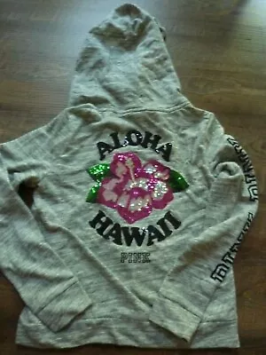 Victorias Secret Pink Rare  Hawaii  Hibiscus Zip Hoodie • $79.50