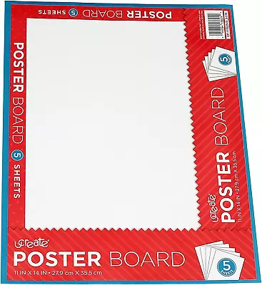 U-Create Ucreate White Poster Board 11  X 14  5 Pack (13825) • $14.99