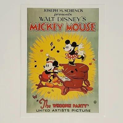Mickey Mouse Postcard Vintage Mickey The Whoopee Party Minnie MOuse • $5