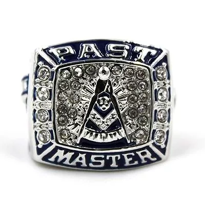 Masonic Mason Past Master Blue Lodge Ring Size 7 8 9 10 11 12 13 14 • $79.99