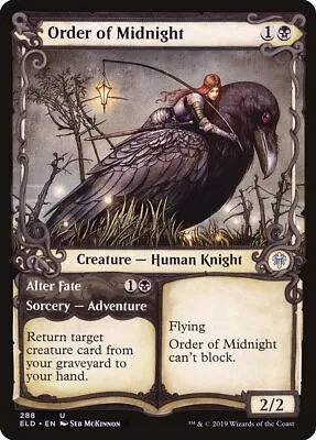 Order Of Midnight // Alter Fate (Showcase) [Throne Of Eldraine] Magic MTG • $1.85