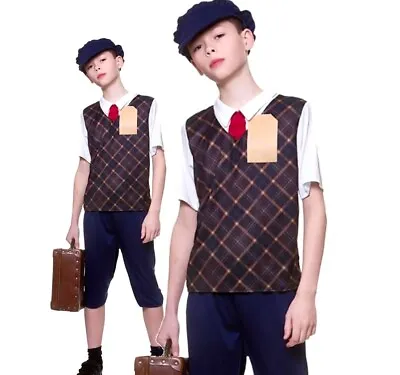 £12.95 • Buy Boys Wartime Boy 1940s World War 2 WW2 40s Fancy Dress Costume Kids Book Day